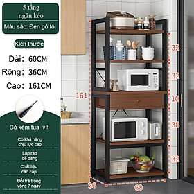 Mua Tủ để đồ nhà bếp đa năng nhiều tầng kèm tủ và ngăn kéo tiện dụng phù hợp với mọi không gian - 5 tầng-ngăn kéo