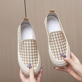 Giày Lười Vải Nữ Giản dị Và Thoải Mái Thời Trang Hàn Quốc GN35