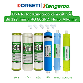 Mua Trọn bộ 6 lõi lọc nước Kangaroo Hàng chính hãng dùng cho máy lọc nước Kangaroo KGRP68EC