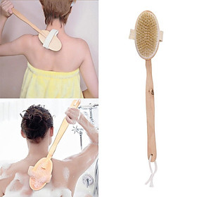 Bàn Chải Lưng Cọ Da Khô, Tẩy Da Chết Body, Gậy Chà Da Khi Tắm Massage Body Cực Đã - Loại Tháo Rời FS1168