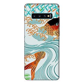 Ốp lưng điện thoại Samsung S10 Plus hình Cá Chép Hóa Rồng