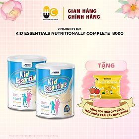 Combo 2 Lon Sữa Kid Essentials Sữa Úc Nestlé Health Science Cho Trẻ Biếng Ăn, Chậm Tăng Cân 800g - Bao Bì Mới [NHẬP KHẨU CHÍNH HÃNG]