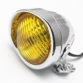 Motorcycle Head Light Lamp for  Bobber Chopper Softail  Amber