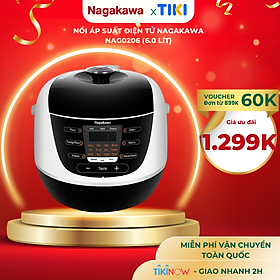 Mua Nồi Áp Suất Điện Tử Nagakawa NAG0206 (6.0 Lít) - Hàng Chính Hãng