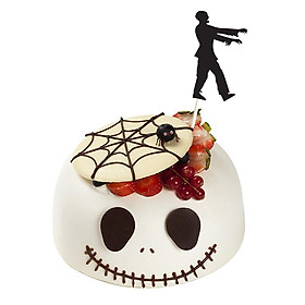 20pcs Zombie Cupcake Picks Cake Toppers Hallowmas Party Decoration Black
