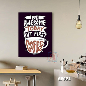 Mua Tranh chữ nghệ thuật trang trí quán cafe kích thước 40x60cm - CF021-024