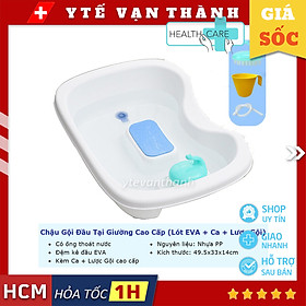 Mua Chậu Gội Đầu Tại Giường Cao Cấp (Lót EVA + Ca + Lược Gội) -VT0755