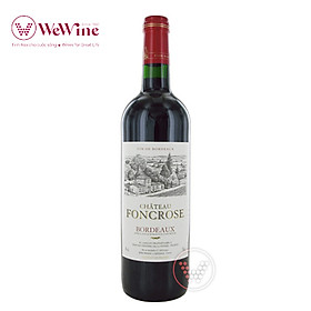 Rượu Vang Đỏ Pháp Chateau Foncrose Bordeaux AOC Rouge Cabernet Sauvignon