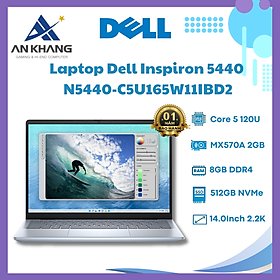 Mua Laptop Dell Inspiron 14 N5440-C5U165W11IBD2 (Intel Core 5 processor 120U | 16GB | 512GB | MX570A 2GB | 14 inch 2.2K | Win 11 | Office | Xanh) - Hàng Chính Hãng - Bảo Hành 12 Tháng