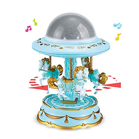 Hình ảnh Music Box Night Light Carousel Style for Decoration Desktop Office