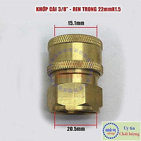 Mua Khớp nối nhanh 3/8  đủ các loại ren - phụ kiện máy rửa xe
