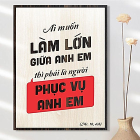 Mua Tranh công giáo TBIG-CG001: Ai muốn làm lớn giữa anh em thì phải là người phục vụ anh em