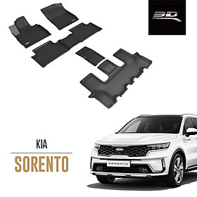 Thảm lót sàn 3D Kagu Maxpider cho Kia Sorento 2021 (6 chỗ)