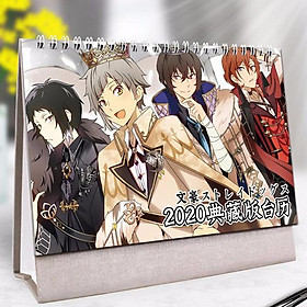(Lịch 2020) Lịch để bàn Bungou Stray Dogs in ảnh đẹp anime chibi idols tặng ảnh thiết kế Vcone
