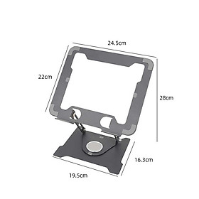 Giá đỡ,Đế tản nhiệt máy tính,laptop,ipad bằng hợp kim nhôm HXSJ K95 điều chỉnh 5 cấp độ cho máy 10-15,6 inch có thể gập - Hàng chính hãng