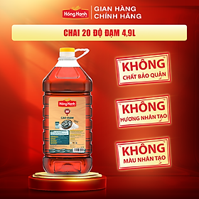 Nước mắm truyền thống Phú Quốc Hồng Hạnh Cao Đạm 20 độ đạm, dung tích 4,9 lít - Nêm ướp đậm đà