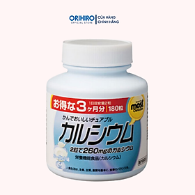 Viên nhai bổ sung Canxi vị sữa chua MOST Orihiro 180 viên