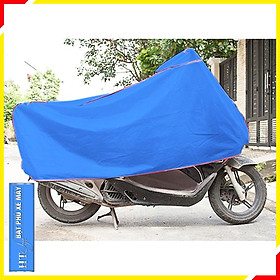 Bạt trùm xe máy chống nắng mưa - HT SYS -Chất liệu Polyeste cao cấp- Màu Xanh