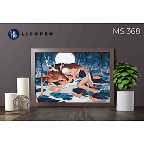 Mua Tranh Tô Màu Theo Số Licopen - Tranh Bạn Tâm Giao - MS368