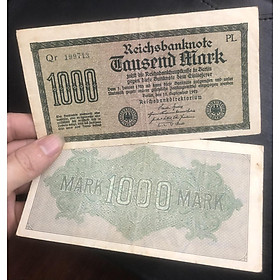 Mua Tiền 1000 Mark Đức 1922  bóng chìm cực đẹp  có phơi bảo quản sang trọng đi kèm