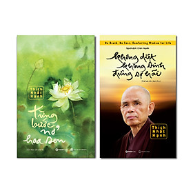Sách - combo 2 cuốn không diệt không sinh đừng sợ hãi và từng bước nở hoa sen
