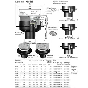 Mua Phễu thoát nước sàn phòng tắm khử mùi hôi bằng Gang + Inox sus304 cao cấp - HÀNG THẬT BAO ĐỔI TRẢ