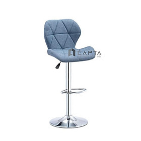 Mua Ghế quầy bar CB2260-F Nội thất Capta Ghế quầy bar quầy giao dịch quầy tiếp khách có lưng tựa nệm vải bố hiện đại nhập khẩu chân thép mạ chrome tăng giảm hcm