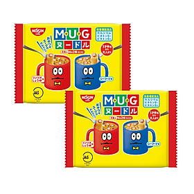 Combo 2 Gói Mì ăn dặm cho trẻ trên 1 tuổi Nissin MUG Cup Noodle 96g (4 gói nhỏ bên trong, 2 hương vị)