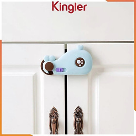 Mua Chốt Khóa An Toàn  Chốt Cánh Tủ Hình Cá Voi Dễ Thương  An Toàn Cho Bé  Miếng Dán 3m  Kingler 3108
