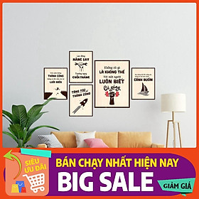 Mua Bộ 5 tấm tranh treo tường tạo động lực  lên tinh thần làm việc cho bất cứ ai