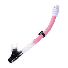 Full Dry Snorkel Tube Silicone Mouthpiece for Scuba Diving Snorkeling Red