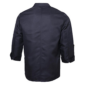 Stylish Black/White Chef Jacket Waiters Hotel Work Apparel Chefwear M-3XL
