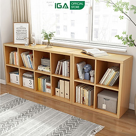 Mua Kệ sách tổ ong vân gỗ dễ dàng kết hợp với bàn làm việc chính hãng IGA - GP100