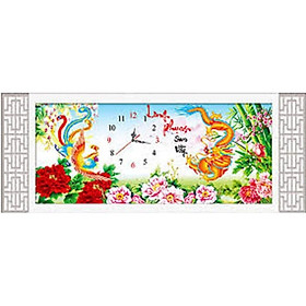 Tranh thêu chữ thập Long phụng sum vầy - LV3139