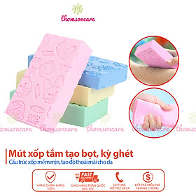 Mua Mút xốp tắm làm sạch da  kỳ ghét  mát xa cơ thể khi tắm - Bông tắm cọ ghét cho bé  an toàn  tiện dụng