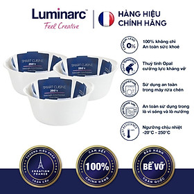 Mua Bộ 3 Khay nướng Thuỷ Tinh Luminarc Smart Cuisine Tròn 11cm- LUKHN3295