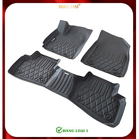 Thảm lót sàn xe ô tô KIA Seltos 2019 - nay Nhãn hiệu Macsim chất liệu nhựa TPE cao cấp màu đen