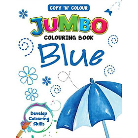 Jumbo Colouring Book: Blue