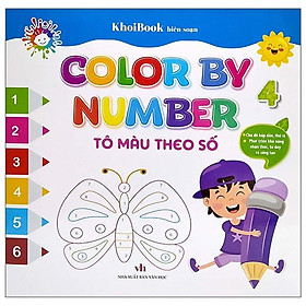 Sách - Color By Number - Tô Màu Theo Số - Tập 4 - Chính Thông Book