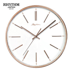 Đồng hồ treo tường Nhật Bản Rhythm CMG437NR13, Kích thước 30.0 x 4.2cm, 700g ,Vỏ nhựa cao cấp, dùng PIN