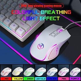 Chuột LED RGB 3600 DPI Gaming Mouse HXSJ X100 - hàng nhập khẩu