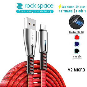 Mua Dây Cáp Sạc Nhanh Rockspace M2 kết nối cổng micro cho điện thoại android độ dài 1 2 mét - Hàng chính hãng bảo hành 1 năm