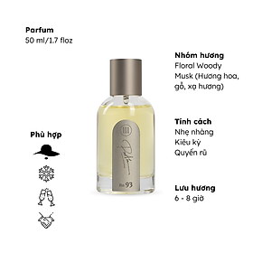 Nước hoa nữ tính nồng nhiệt, kiêu kỳ, quyến rũ No.93 (Rose Cedar) Morra - dạng xịt