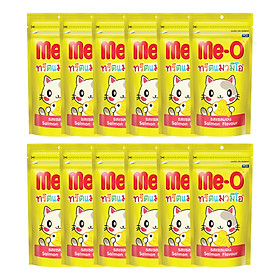 Hộp 12 Gói Bánh Xương Mèo Me-O Hương Vị Cá Hồi