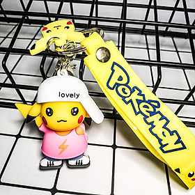 Móc chìa khóa hoạt hình Pokemon Lovely Pikachu