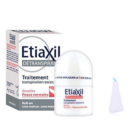 Lăn Khử Mùi Etiaxil Detranspirant Traitement Aisselles Peaux Normales 15ml (Dành cho da thường) + Tặng 1 Lưới Tạo Bọt Rưa Mặt