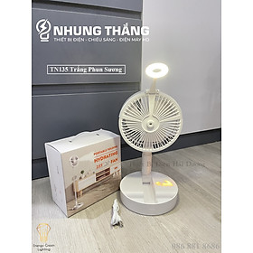 Mua Quạt Tích Điện Phun Sương Có Đèn 3 Kiểu Dáng Thông Minh TN135 - Có Video