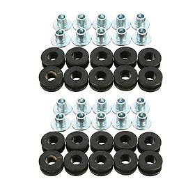 20pcs Pieces Motorcycle Rubber Grommets Pads Kit for  Yamaha Fairing