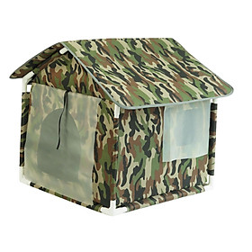 Outdoor Cat House Stray Cats Shelter, Weatherproof Cave Puppy Kitten Pet Supplies, Oxford Cloth Cave Pet Bed Cat Dog Tent