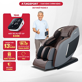 Ghế massage toàn thân cao cấp KINGSPORT G91 hệ thống con lăn 3D hiện đại, điều khiển bằng giọng nói
